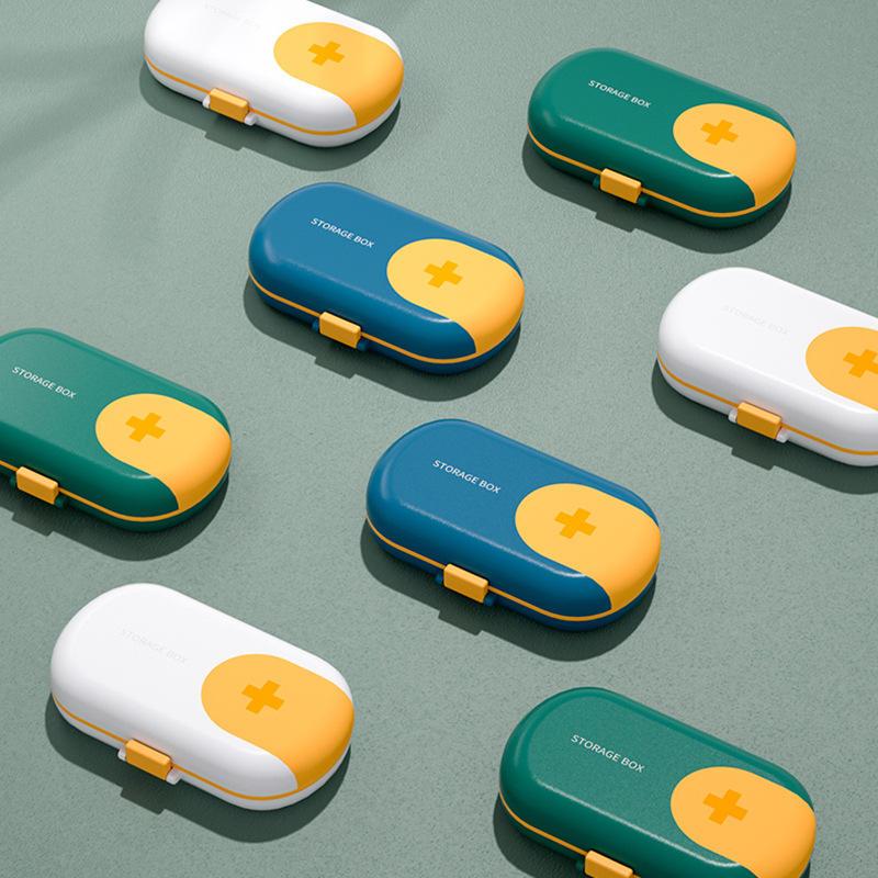 portable travel pill case with cutter - MRSLM