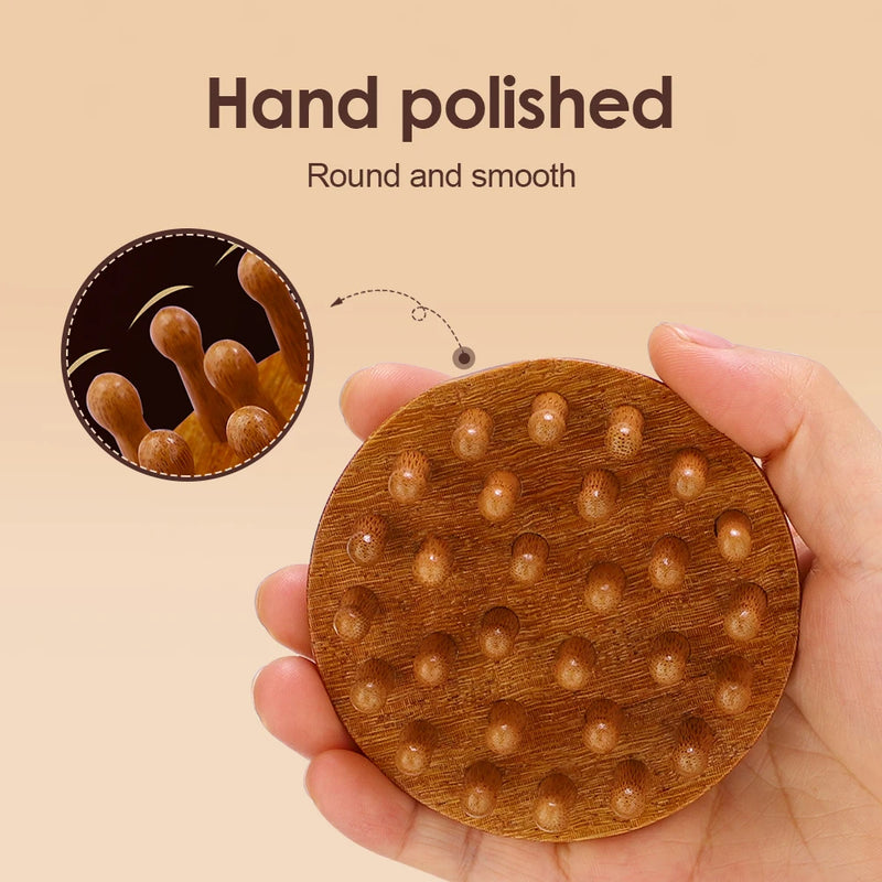 sandalwood scalp massage comb, view 6 - MRSLM