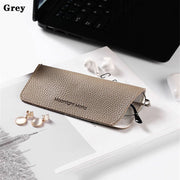 portable pu leather glasses bag, view 2 - MRSLM