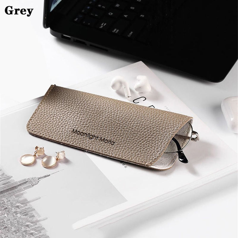 portable pu leather glasses bag, view 2 - MRSLM