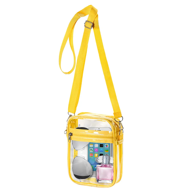 women's clear pvc shoulder bag, view 11 - MRSLM