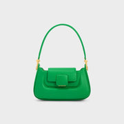 silk-lined TPU crossbody baguette bag, view 2 - MRSLM