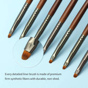 precision eyeliner brush, view 5 - MRSLM