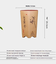 Purple sand hexagonal plant pot, view 9 - MRSLM