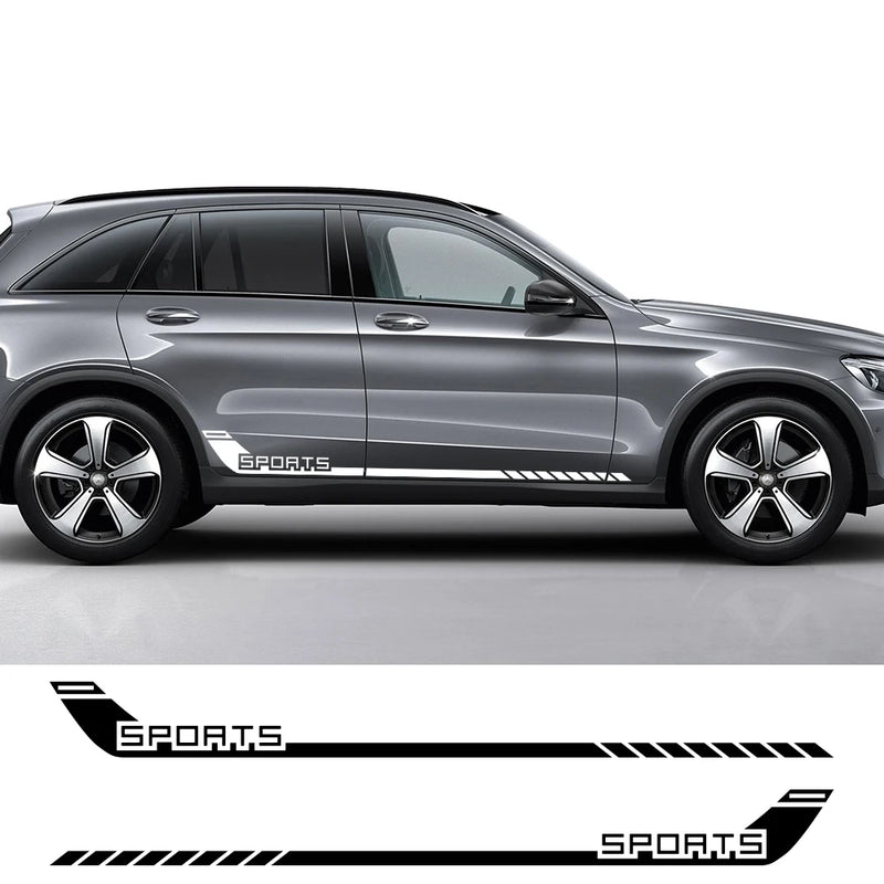sport racing stripes car door decal, view 11 - MRSLM