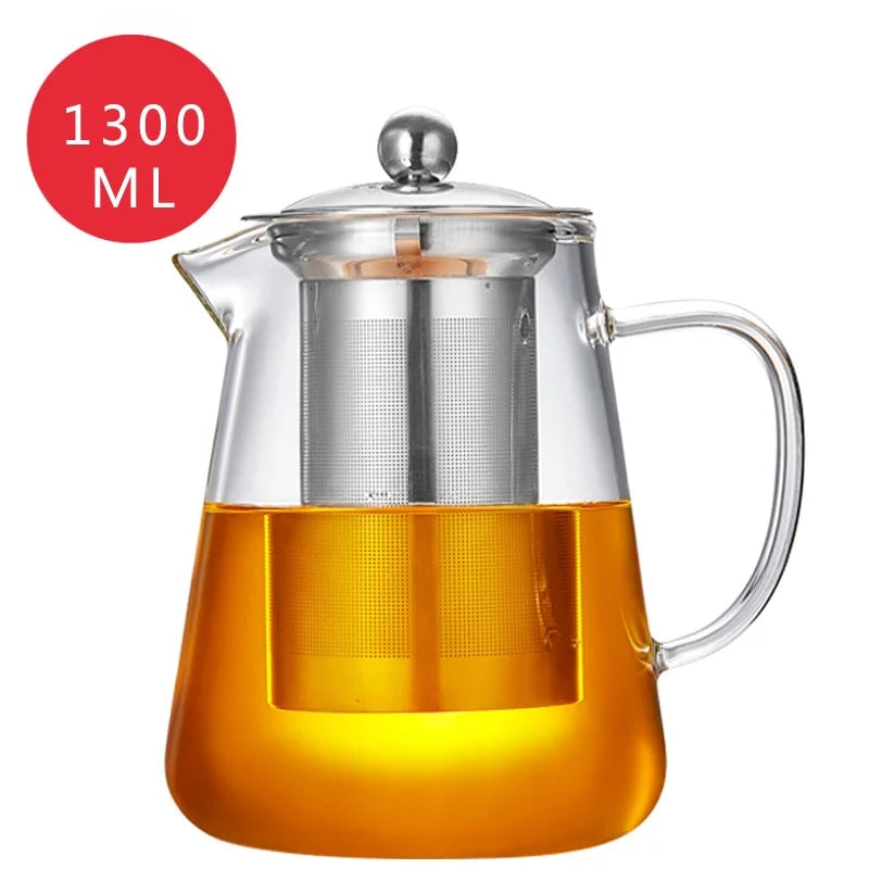 Glass teapot set with infuser, view 3 - MRSLM