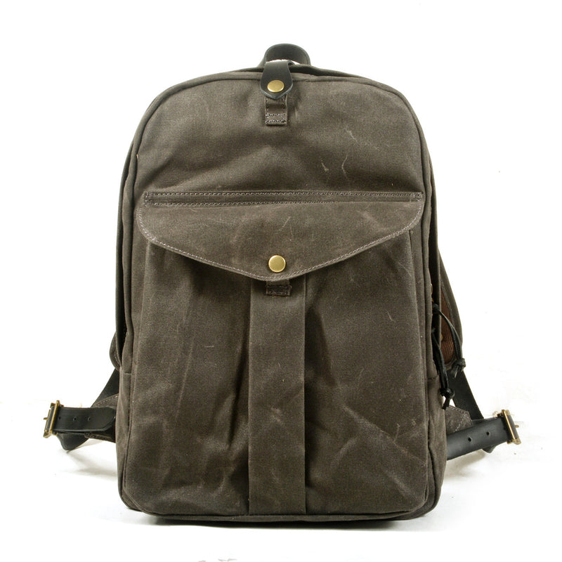 Retro canvas backpack, view 10 - MRSLM