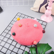 kids beret with pompom, view 7 - MRSLM