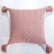 chenille knitted pillow cover, view 5 - MRSLM