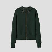 short hooded drawstring sweatshirt, view 6 - MRSLM
