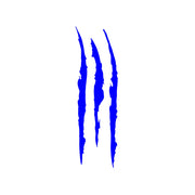 Reflective monster claw car stickers, view 5 - MRSLM