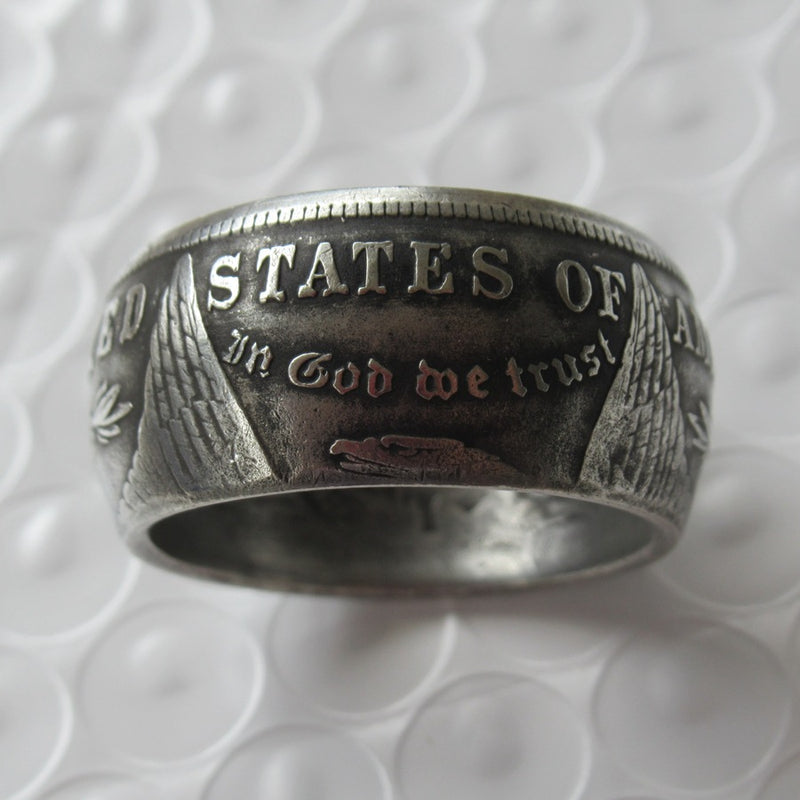 antique morgan dollar coin ring - MRSLM