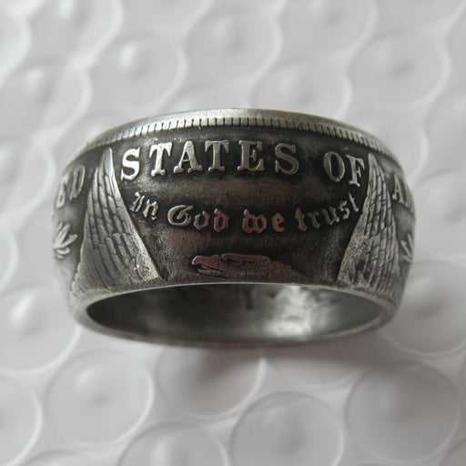 antique morgan dollar coin ring - MRSLM