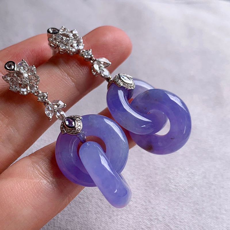 s925 sterling silver star zircon earrings, view 4 - MRSLM