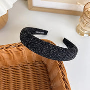 elegant retro plaid wide hairband, view 6 - MRSLM