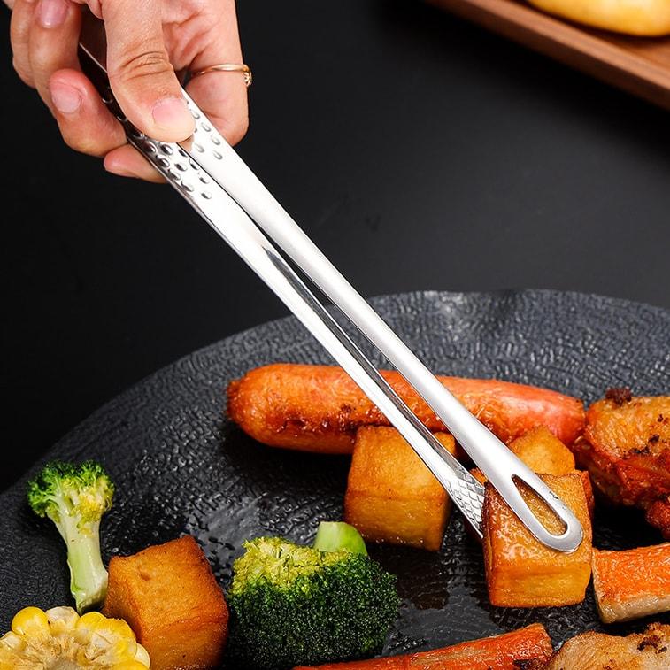 Long Handle Stainless Steel Food Tongs