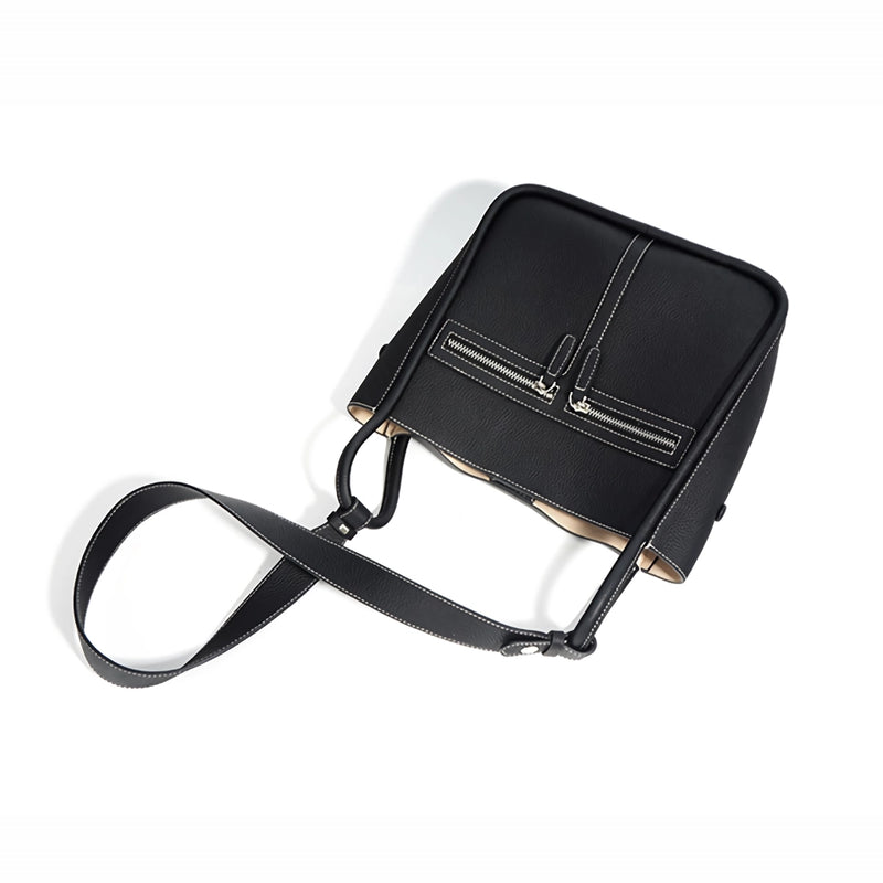 Genuine leather bucket bag, view 12 - MRSLM
