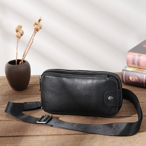 Men's cowhide small crossbody fanny pack - MRSLM