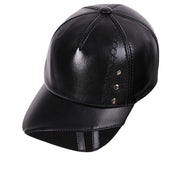 sheepskin leather baseball cap, view 2 - MRSLM