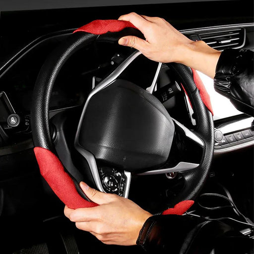 textured suede steering wheel cover - MRSLM