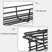 BBQ grill cage with wooden handle, view 7 - MRSLM