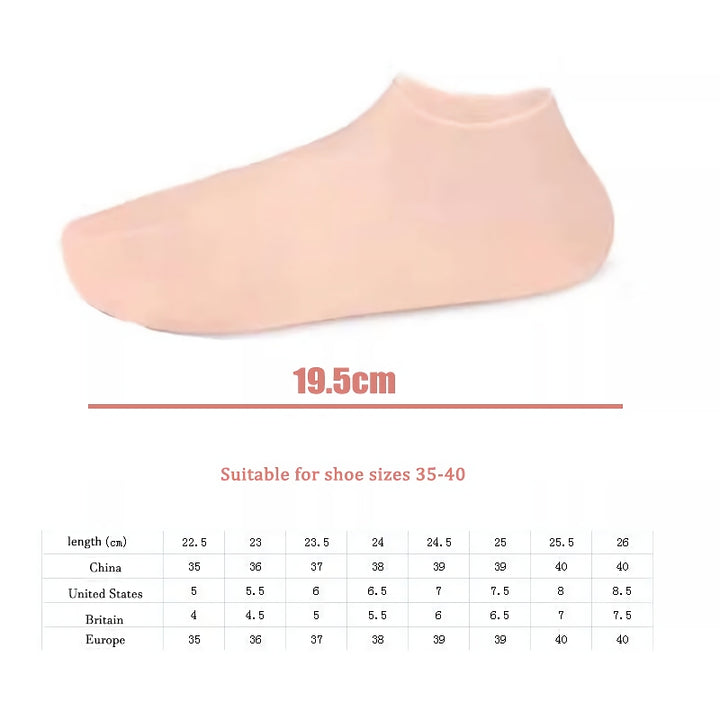 Silicone Moisturizing Gel Socks for Soft and Smooth Feet