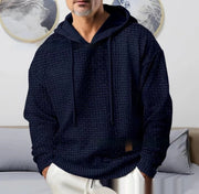 men's hooded jacquard sweater, view 6 - MRSLM