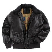 retro oversized fur PU leather coat - MRSLM