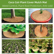 coconut fiber tree mulch mats, view 6 - MRSLM