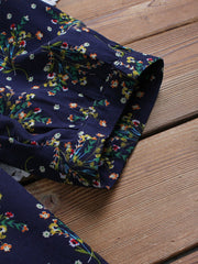 floral oversized women's shirt, view 3 - MRSLM