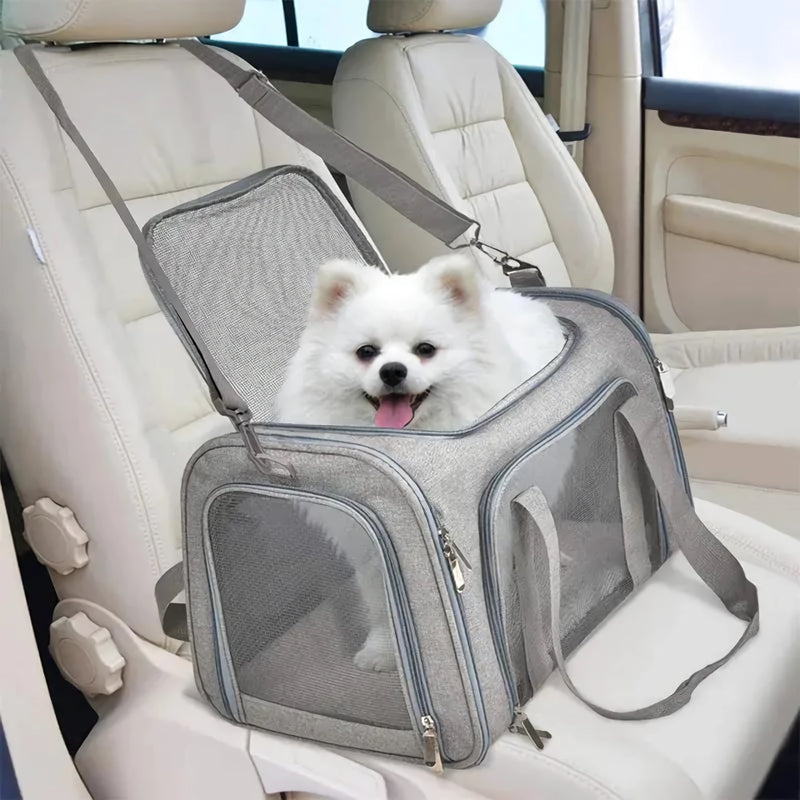Pet carrier bag for small dogs and cats, view 6 - MRSLM
