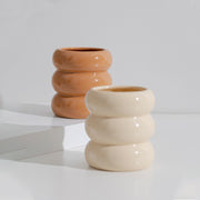 nordic ceramic candlestick holder, view 9 - MRSLM