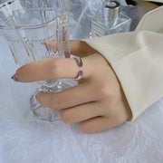 S925 sterling silver rose ring, view 4 - MRSLM