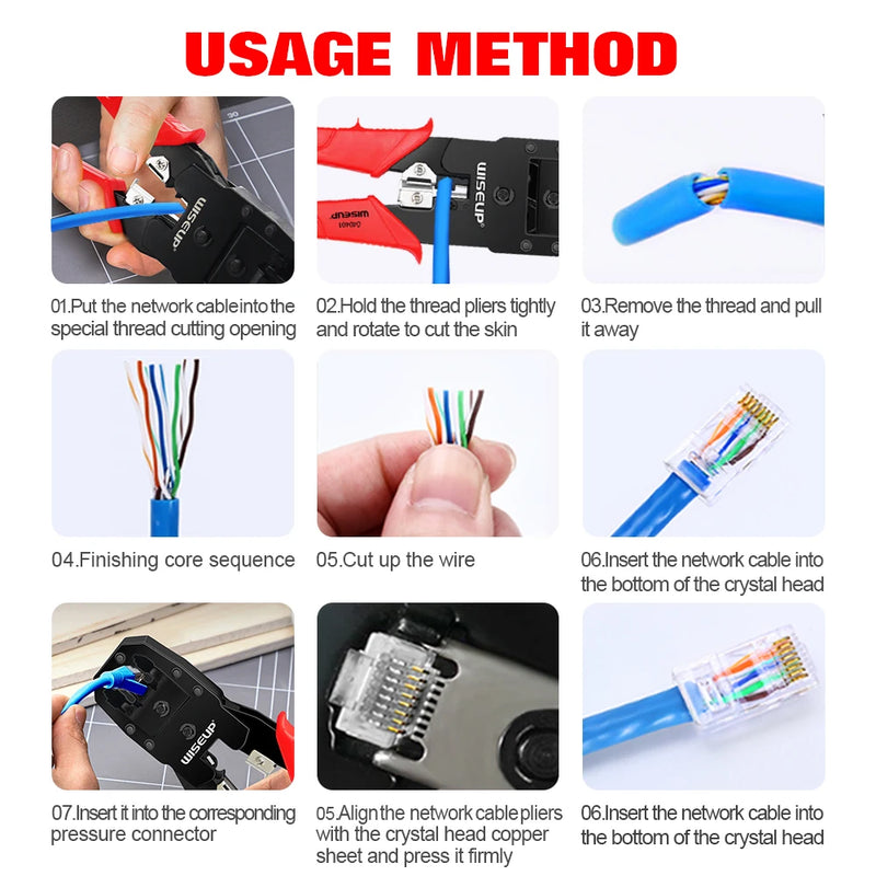 network cable crimping pliers, view 7 - MRSLM