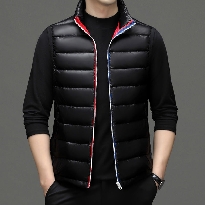 men's thick goose down vest - MRSLM