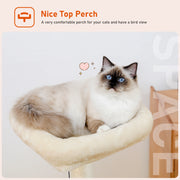 Modern cat tree tower, view 4 - MRSLM
