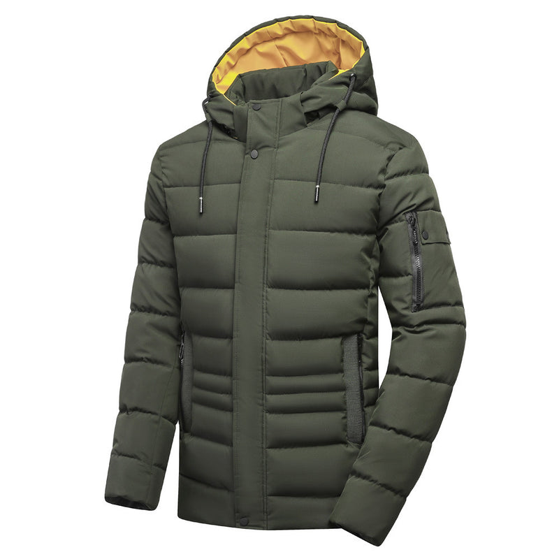 men's fleece-lined hooded coat, view 6 - MRSLM
