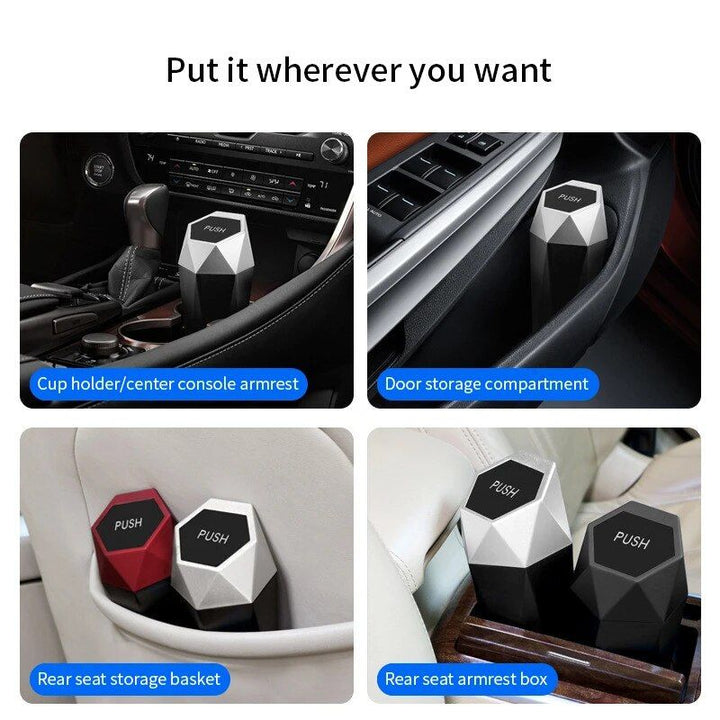 Universal Car Trash Can & Organizer – Seat, Door, Visor Attachment