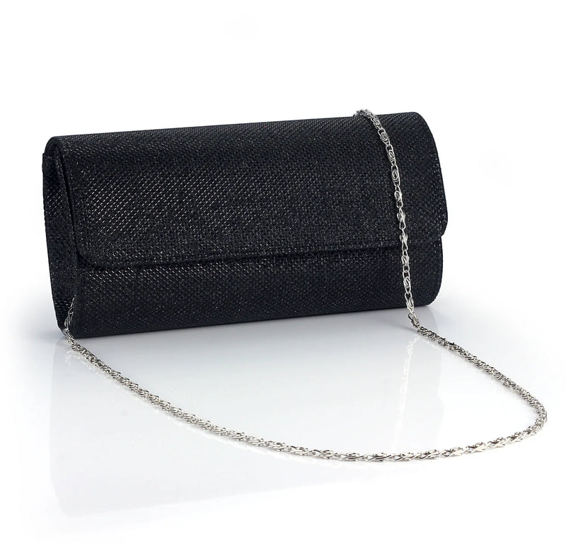 shiny chain crossbody clutch, view 2 - MRSLM