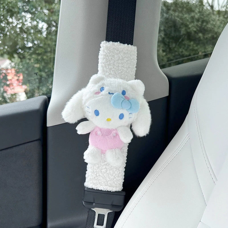 cartoon dog seat belt protector, view 2 - MRSLM