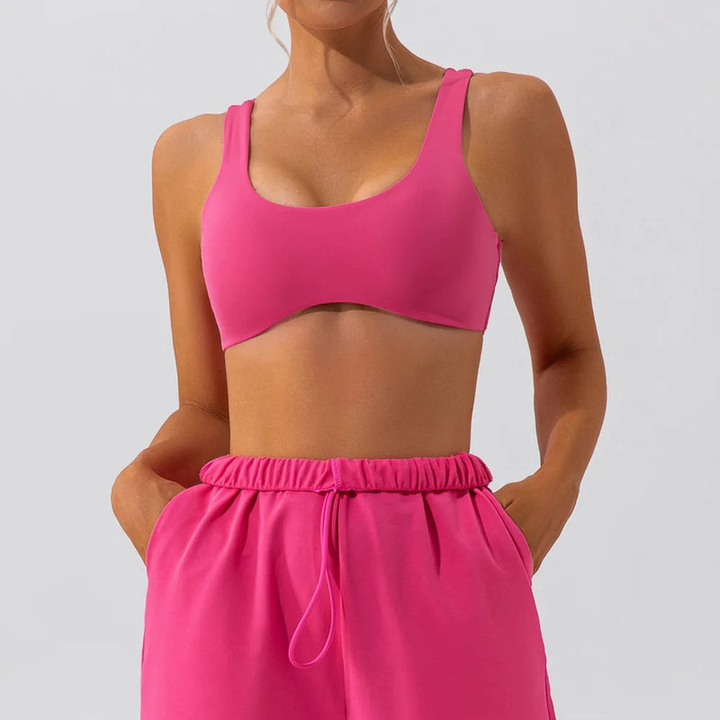 women's seamless yoga sports bra, view 6 - MRSLM