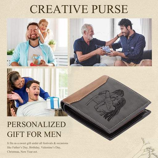 men's retro PU wallet - MRSLM