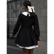 Splice mini evening dress, view 6 - MRSLM