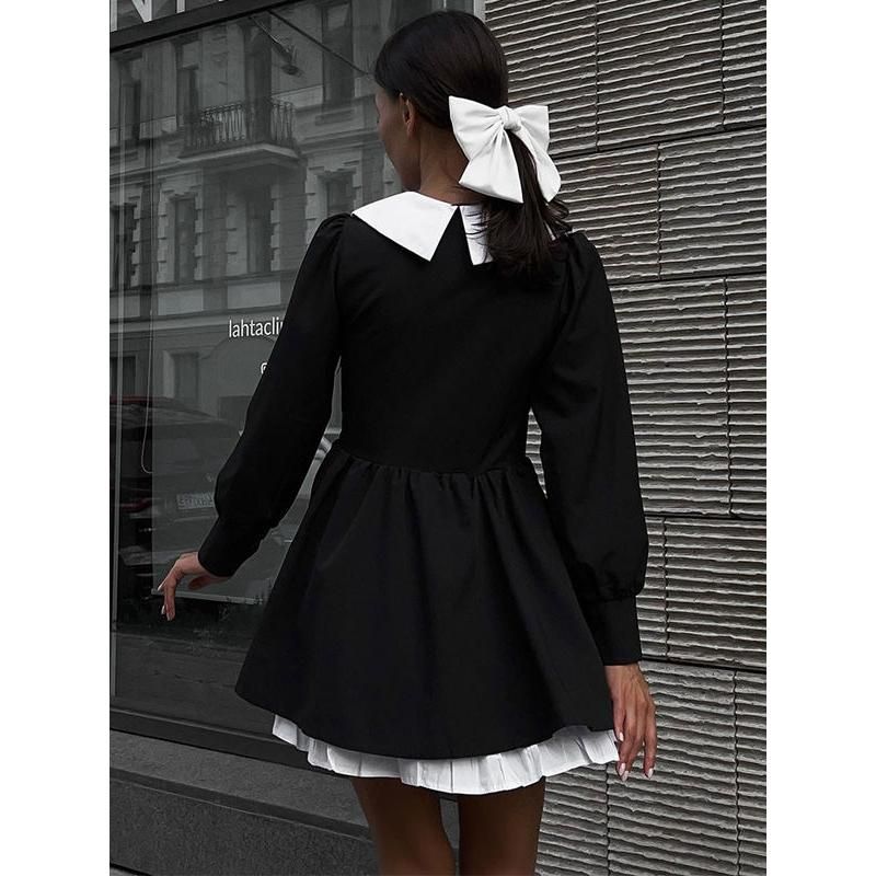 Splice mini evening dress, view 6 - MRSLM
