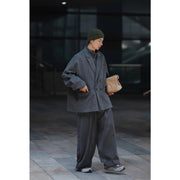 Men's oversized double breasted blazer, view 2 - MRSLM