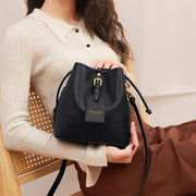 leather bucket bag, view 6 - MRSLM