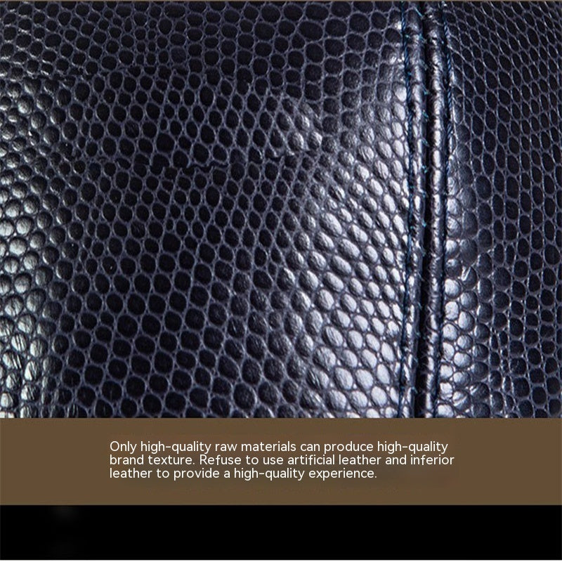 genuine leather baseball cap, view 6 - MRSLM