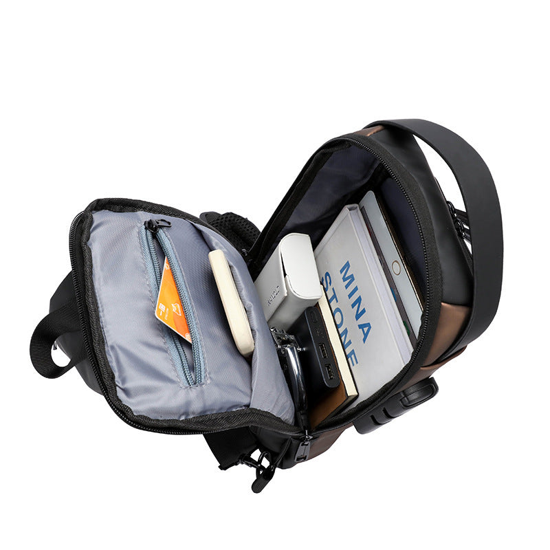 Men's large capacity waterproof leisure bag, view 8 - MRSLM