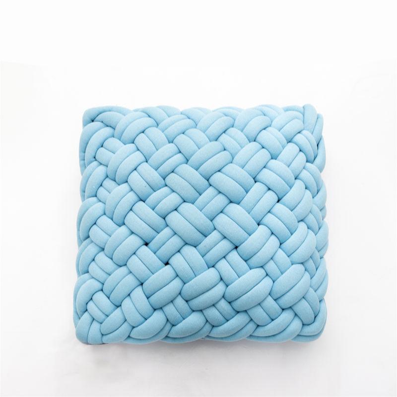 handmade cotton knot throw pillow - MRSLM
