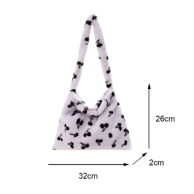 plush shoulder handbag, view 18 - MRSLM